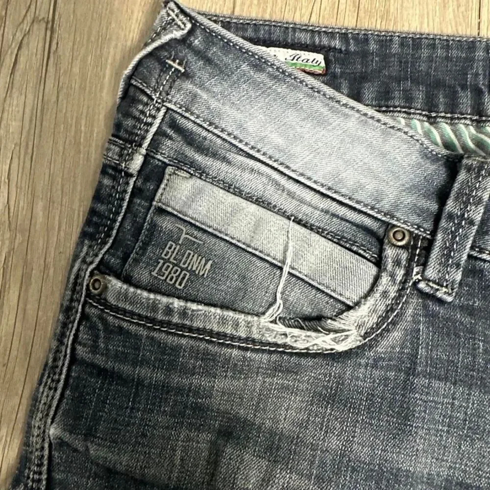 Flying-monkey Men's Blue and Navy Jeans